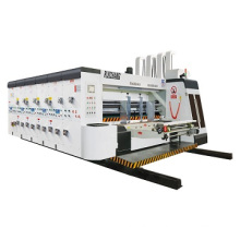 Factory price automatic 3 colors print slot machine for corrugated carton